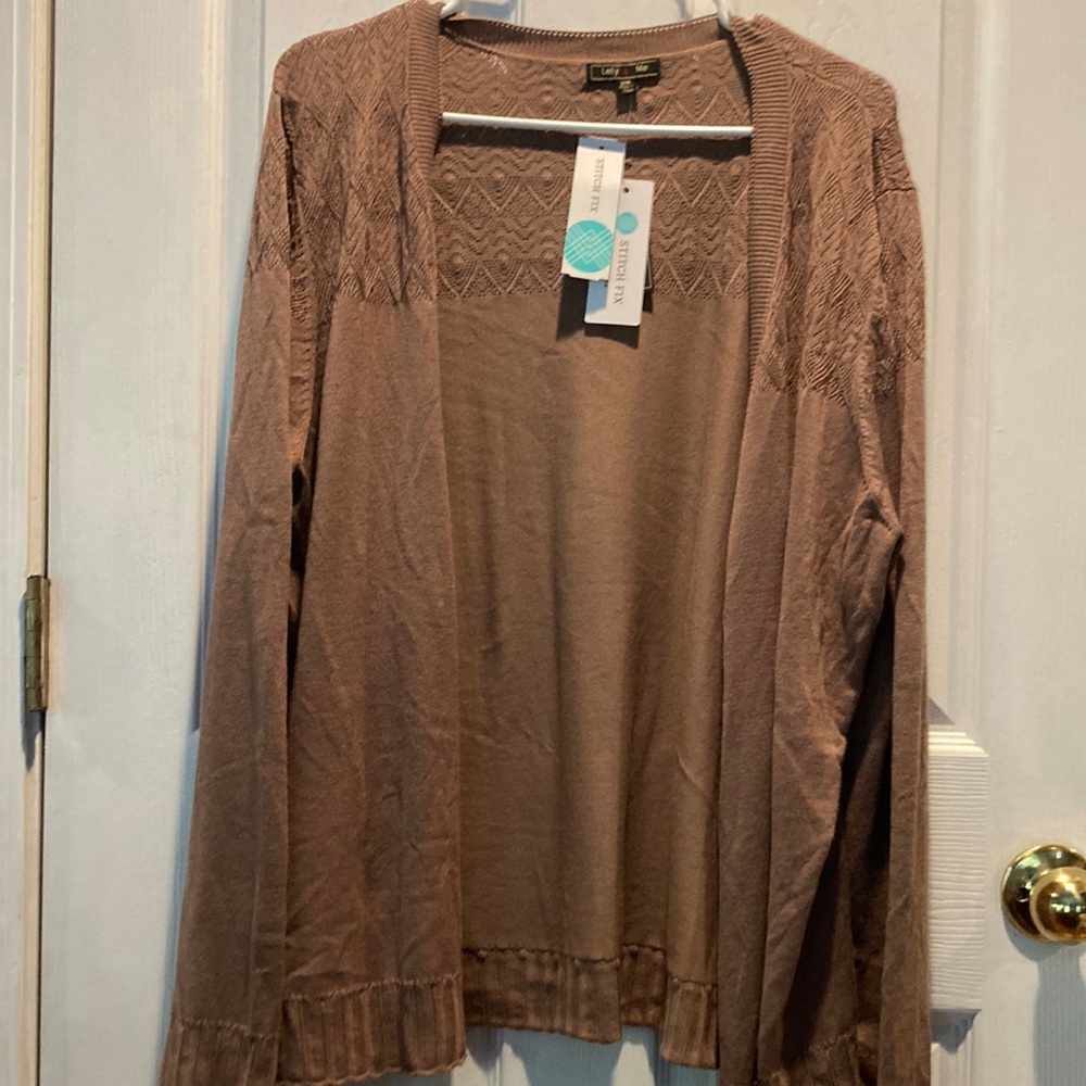 Lety and Me - Leana Pointelle Detail Cardigan